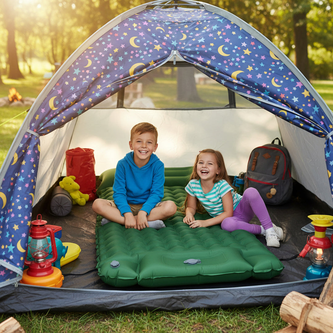 Inflatable Camping Mattress Cozy Rest Thick Sleeping Pad With Pump - Image 14