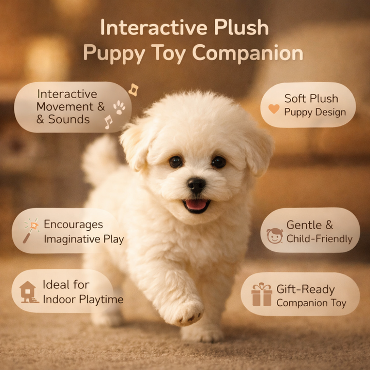Interactive Plush Toy Puppy Companion Stuffed Puppy Toy - Image 3