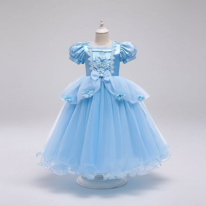 Kids' Halloween Princess Costume Dress With Tiara Wand And Accessories Set - Image 6