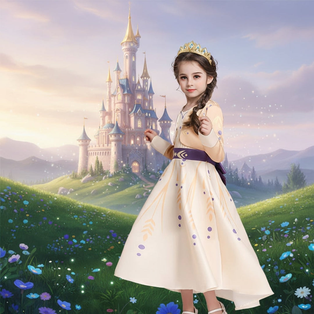 Kids' Halloween Princess Costume Set For Up With Tiara And Scepter Games All Included - Image 1