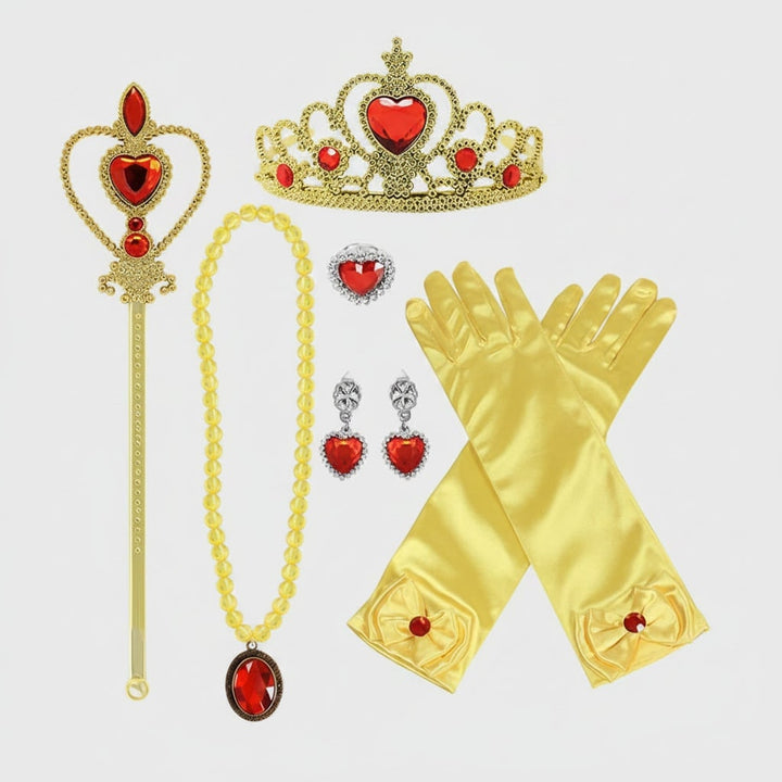 Kids' Halloween Princess Costume Set For Up With Tiara And Scepter Games All Included - Image 2
