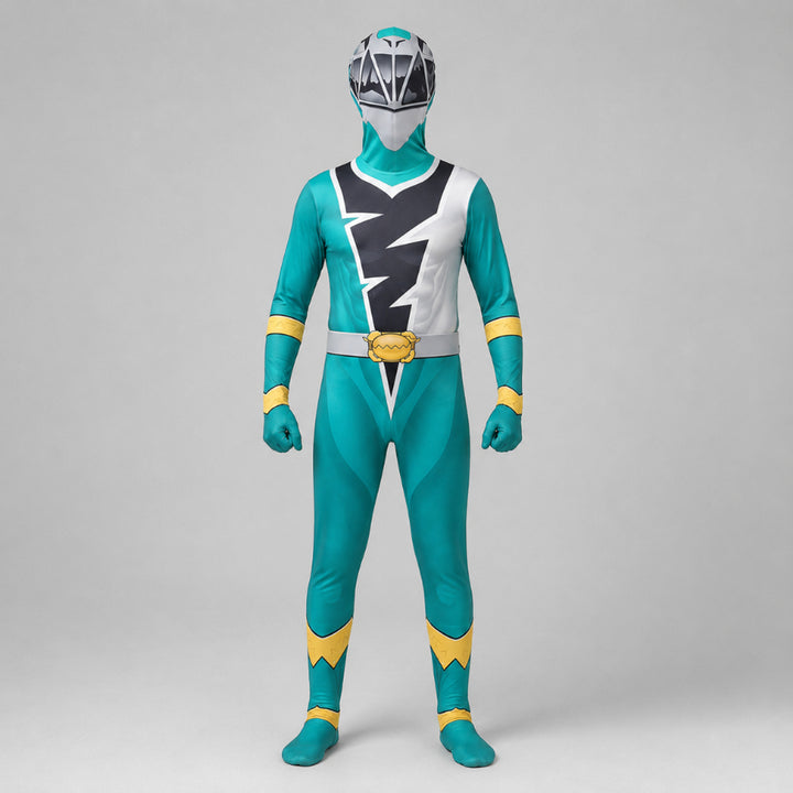 Kids' Superhero Costume For Halloween Jumpsuit With Lightning Bolt Chest Panel And Instant Hero Transformation - Image 4