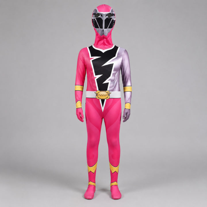 Kids' Superhero Costume For Halloween Jumpsuit With Lightning Bolt Chest Panel And Instant Hero Transformation - Image 2