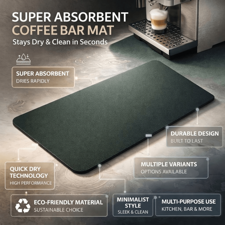 Kitchen Mat Coffee Bar Absorbent Non-Slip Drainage - Image 2