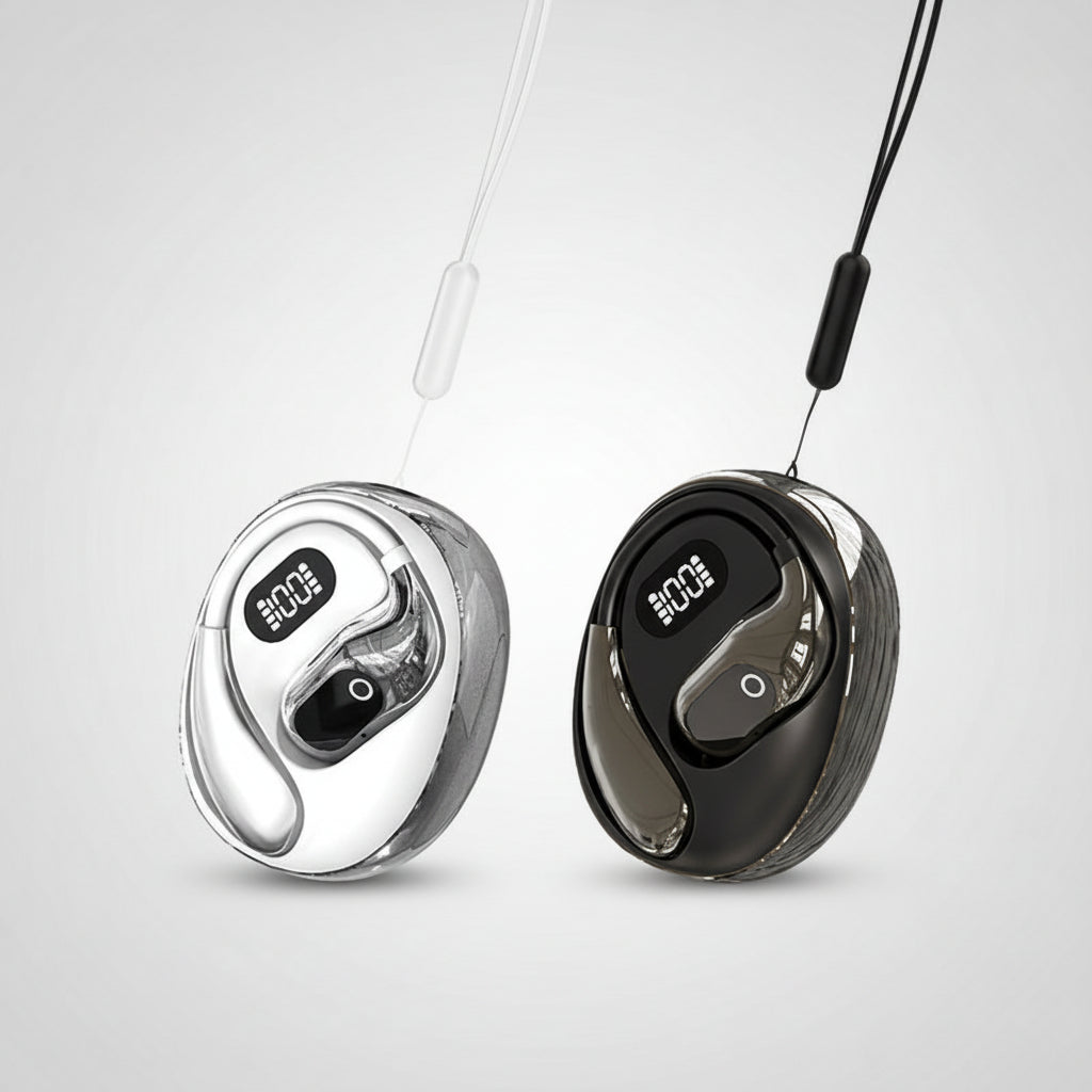 Translation Earbuds - Bluetooth Open Ear Wireless Headphones for Travel & Calls