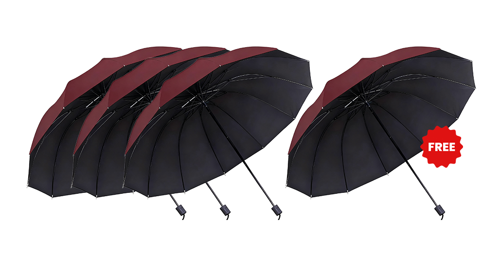 Large Coverage Umbrella With 12-Rib Wind-Resistant Construction And Reverse Folding Design - Image 33