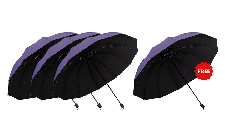 Large Coverage Umbrella With 12-Rib Wind-Resistant Construction And Reverse Folding Design - Image 34