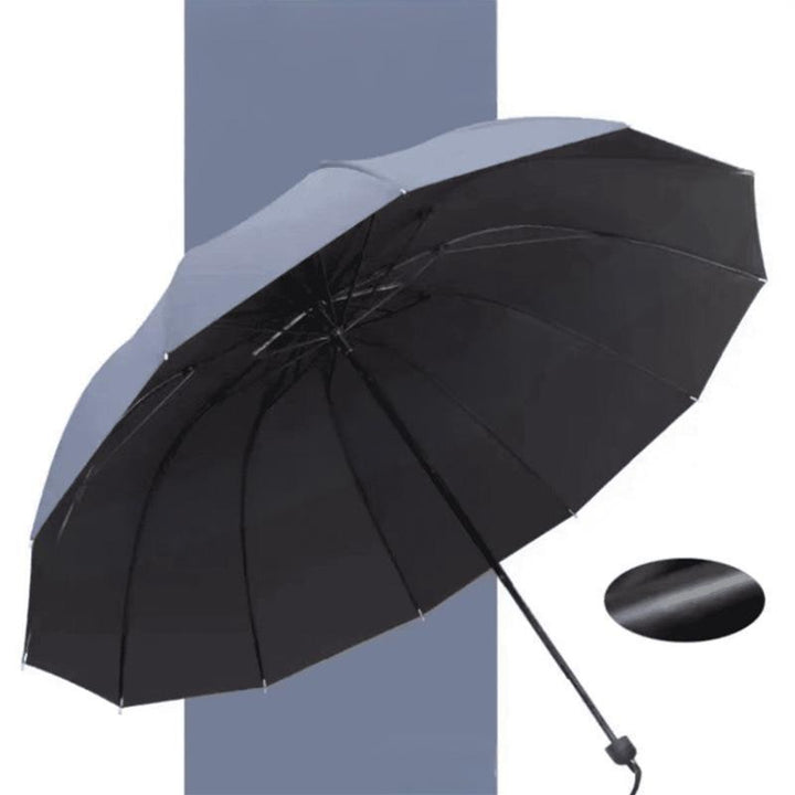 Large Coverage Umbrella With 12-Rib Wind-Resistant Construction And Reverse Folding Design - Image 10