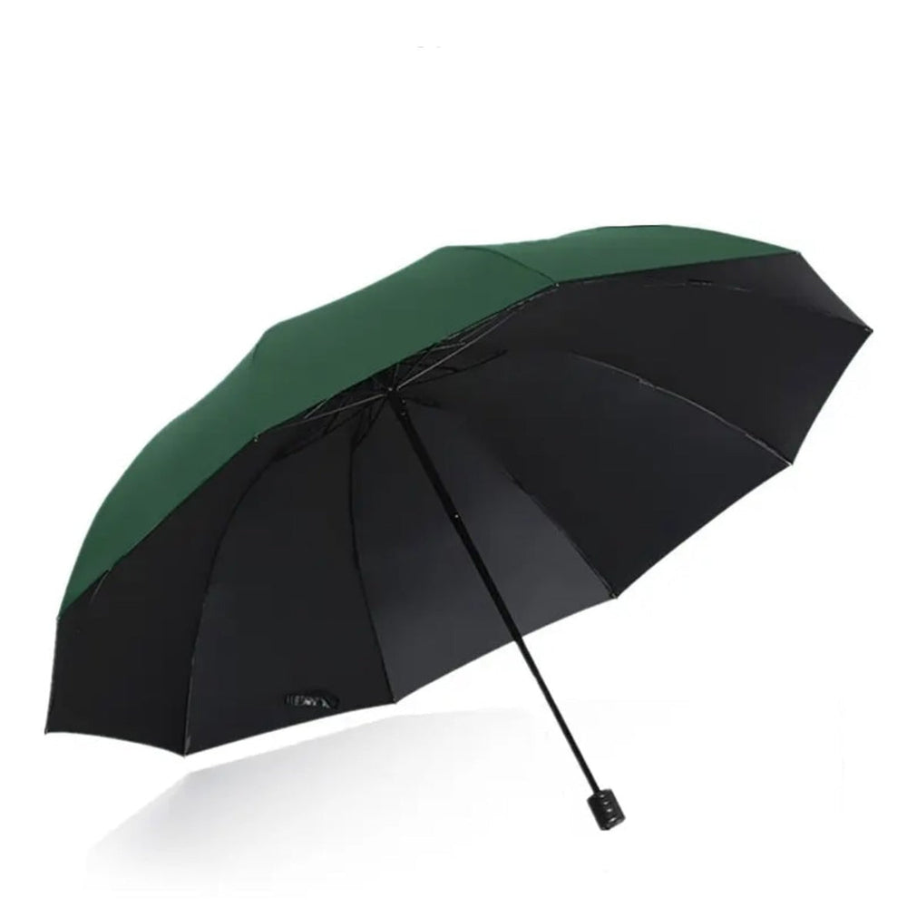 Large Folding Umbrella With 130 Cm Canopy Windproof And Compact For 3 People - Image 3