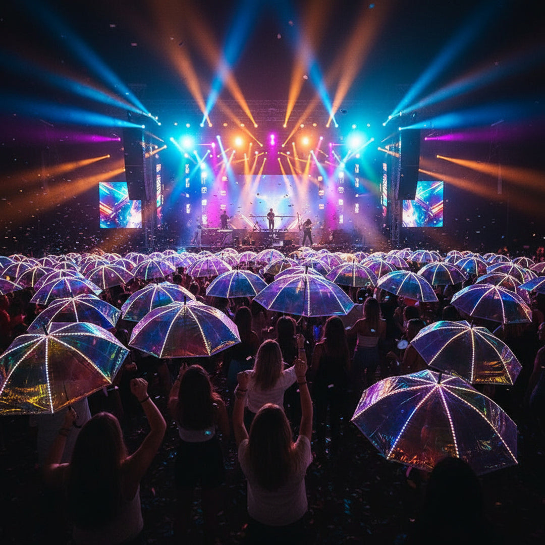 Laser LED Glow Party Light Umbrella TPU - Image 1