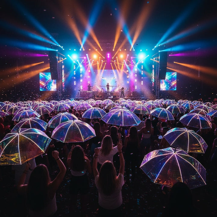 Laser LED Glow Party Light Umbrella TPU - Image 1