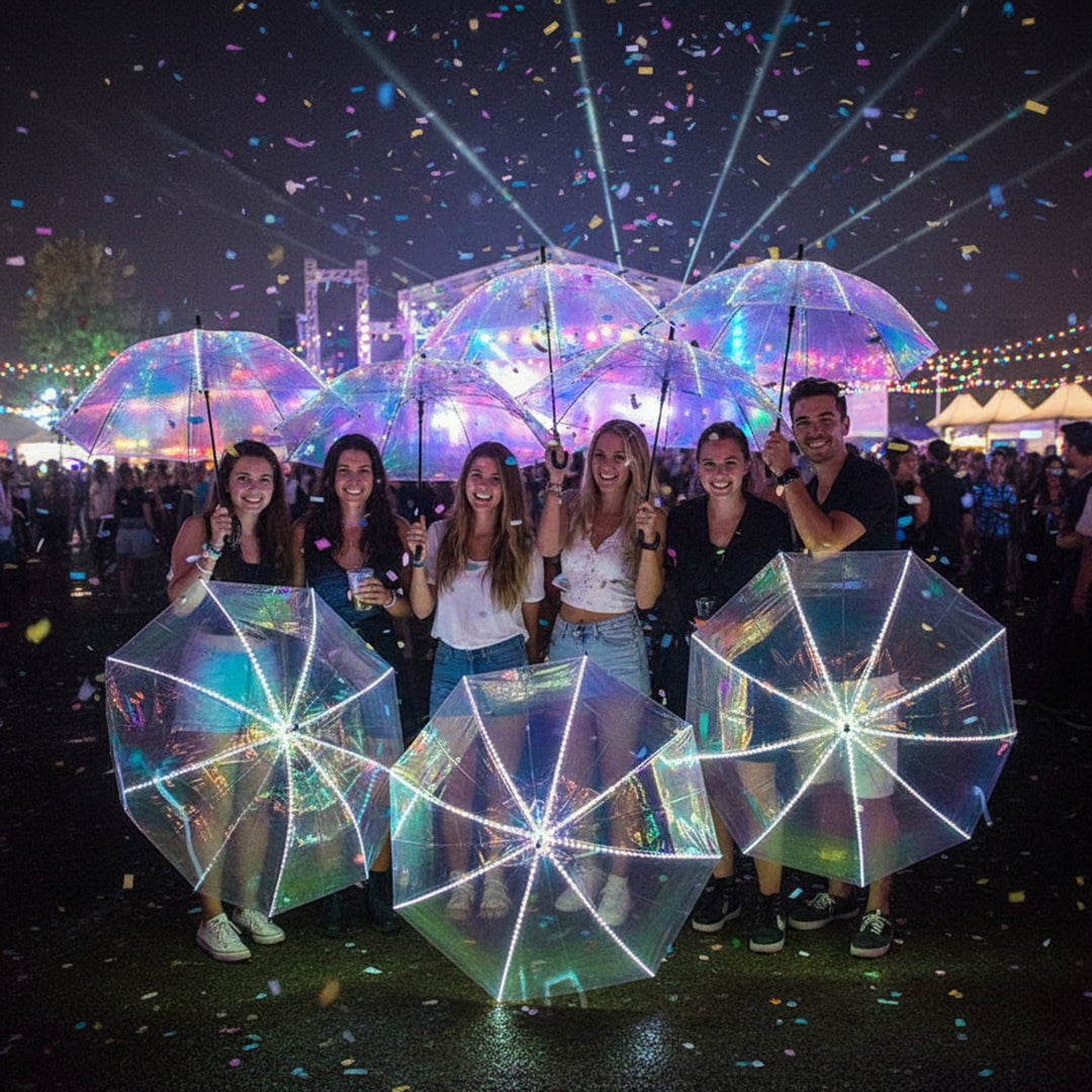 Laser LED Glow Party Light Umbrella TPU - Image 2