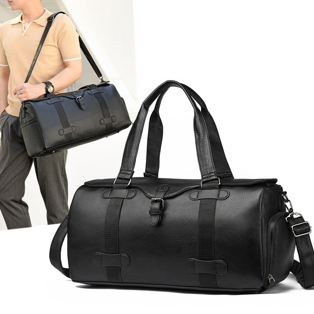 Leather Duffel Bag With Durable Premium Build And Spacious Interior For Weekend Travel - Image 1