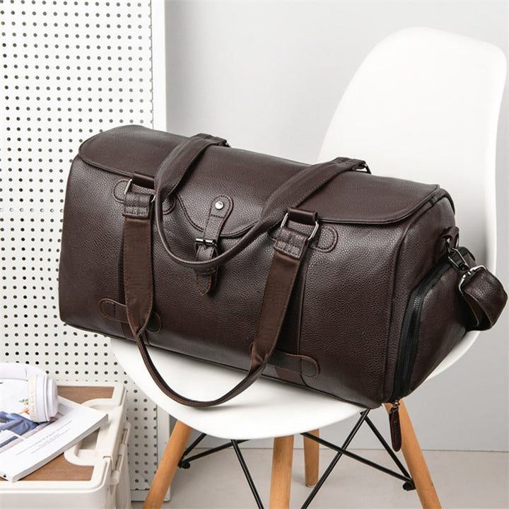 Leather Duffel Bag With Durable Premium Build And Spacious Interior For Weekend Travel - Image 2