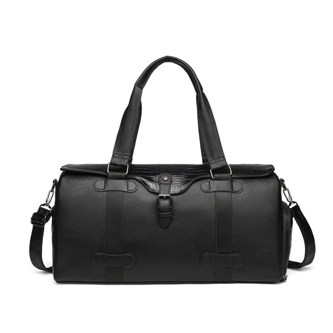 Leather Duffel Bag With Durable Premium Build And Spacious Interior For Weekend Travel - Image 5