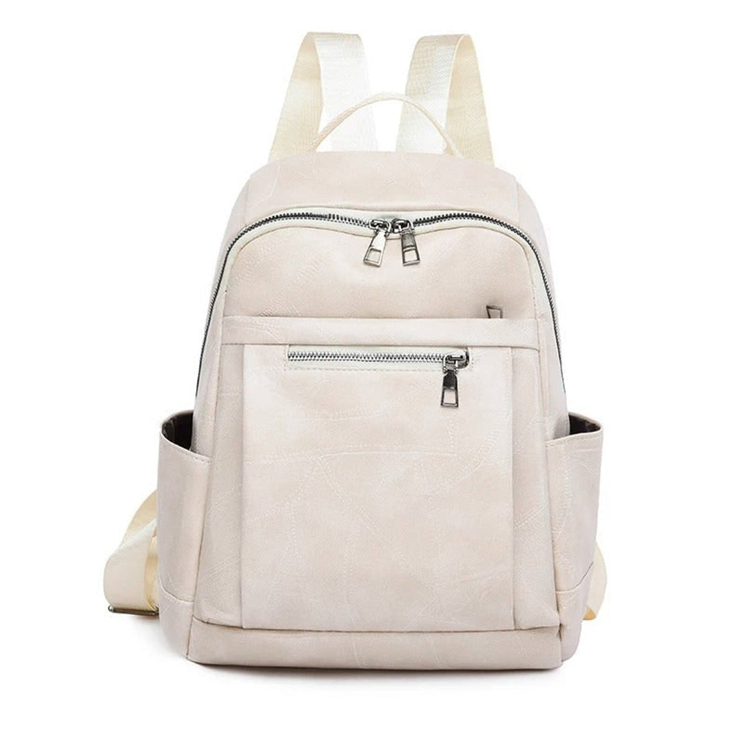 Leather Rucksack with Streamlined Backpack and Adjustable Straps - Image 4