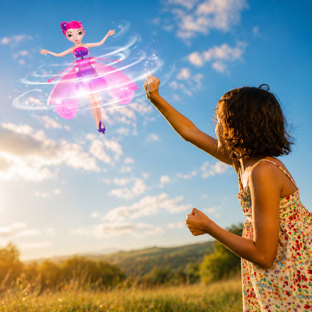 LED Light Fairy Toy Flying Induction Flying Fairy Toy - Image 1