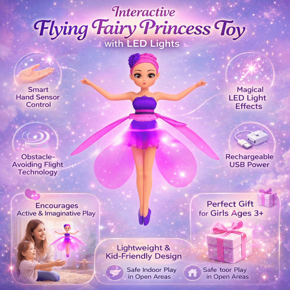 LED Light Fairy Toy Flying Induction Flying Fairy Toy - Image 4