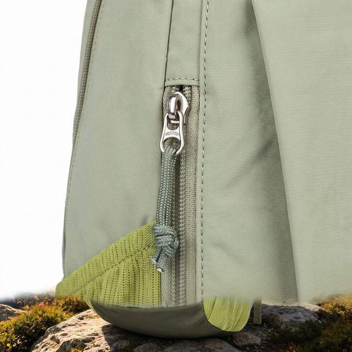 Outdoor Backpack with Adjustable Straps Daypack and Zippered Front - detail
