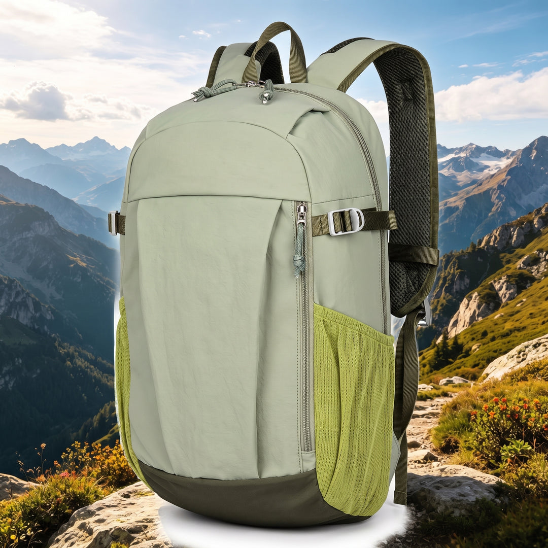 Outdoor Backpack with Streamlined Strapped Pack and Side Mesh - studio