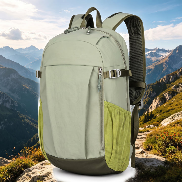 Outdoor Backpack with Streamlined Strapped Pack and Side Mesh - studio