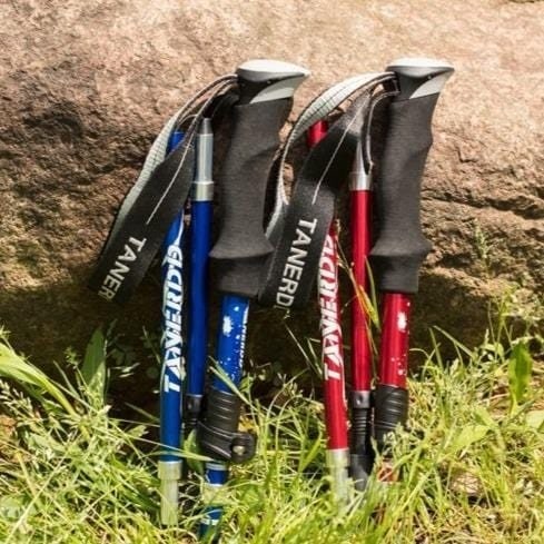 Lightweight Trekking Poles With Adjustable Locking System For Hiking And Walking Support - Image 2