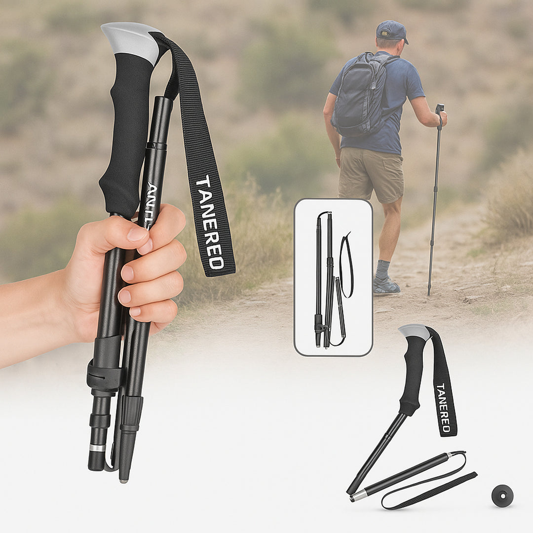 Lightweight Trekking Poles With Adjustable Locking System For Hiking And Walking Support - Image 6