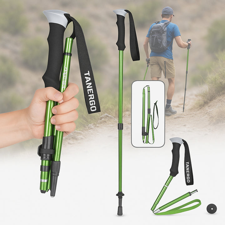 Lightweight Trekking Poles With Adjustable Locking System For Hiking And Walking Support - Image 7