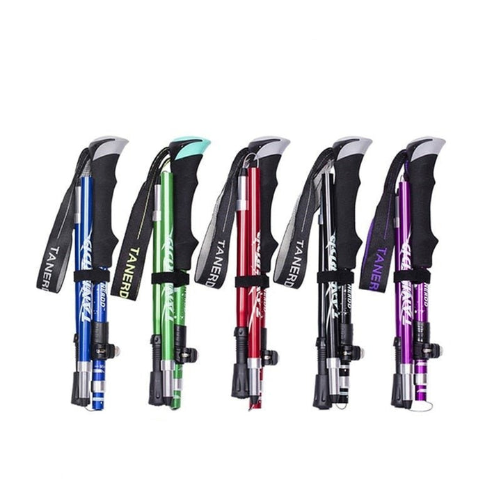 Lightweight Trekking Poles With Adjustable Locking System For Hiking And Walking Support - Image 8