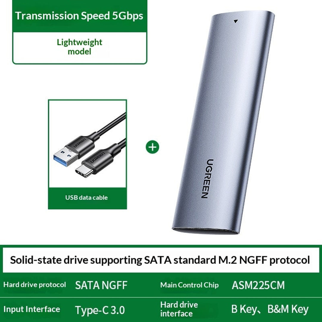 M.2 Nvme Ssd Enclosure Aluminum Casing With Sliding Mechanism For USB C External Drive Up To 1000mb S Transfer Speed - Image 8
