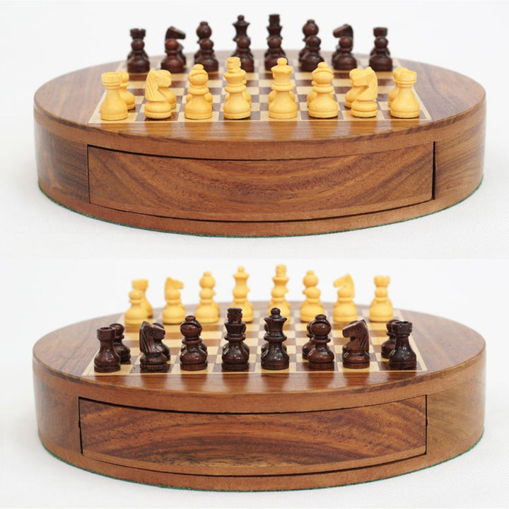 Magnetic Chess Set Mini Rosewood Educational Toy - Image 5