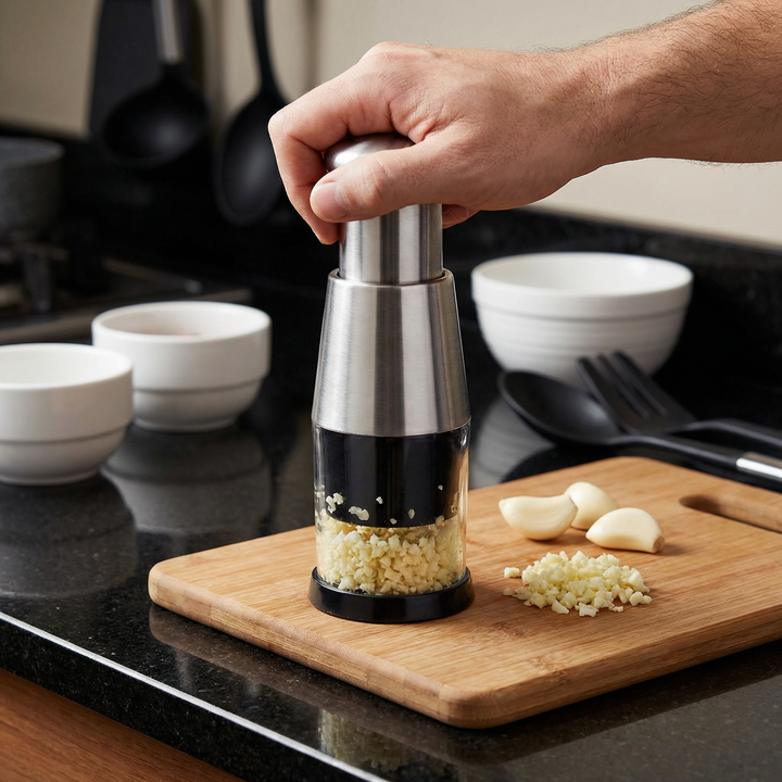 Manual Food Chopper Compact Cordless Kitchen Aid For Quick Chopping Of Vegetables Herbs & More - Image 2