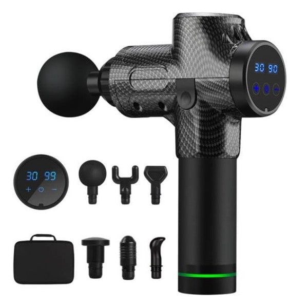 Massage Gun With 20 Adjustable Speeds Six Heads And Rechargeable Battery - Image 2