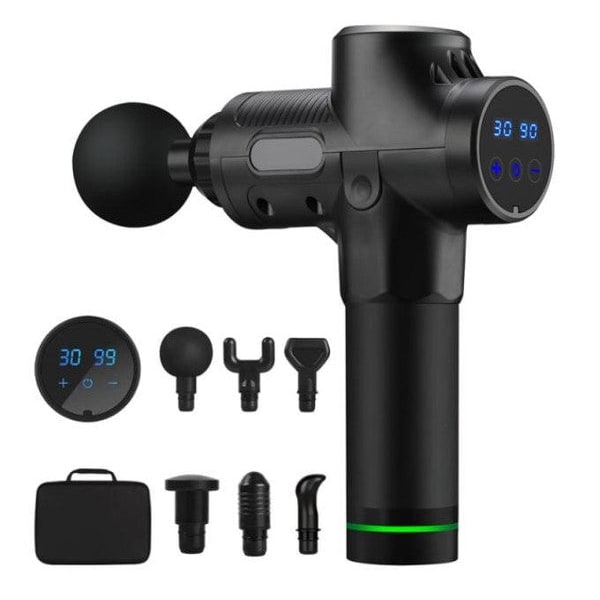 Massage Gun With 20 Adjustable Speeds Six Heads And Rechargeable Battery - Image 3