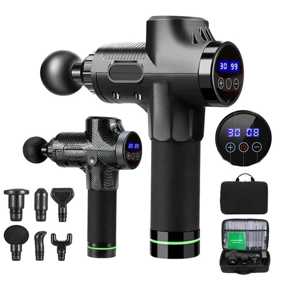 Massage Gun With 20 Adjustable Speeds Six Heads And Rechargeable Battery - Image 1