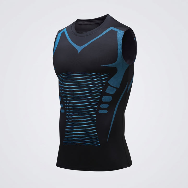 Men's Compression Tank Top Breathable Athletic Sleeveless Shirt For Gym Workout - Image 3