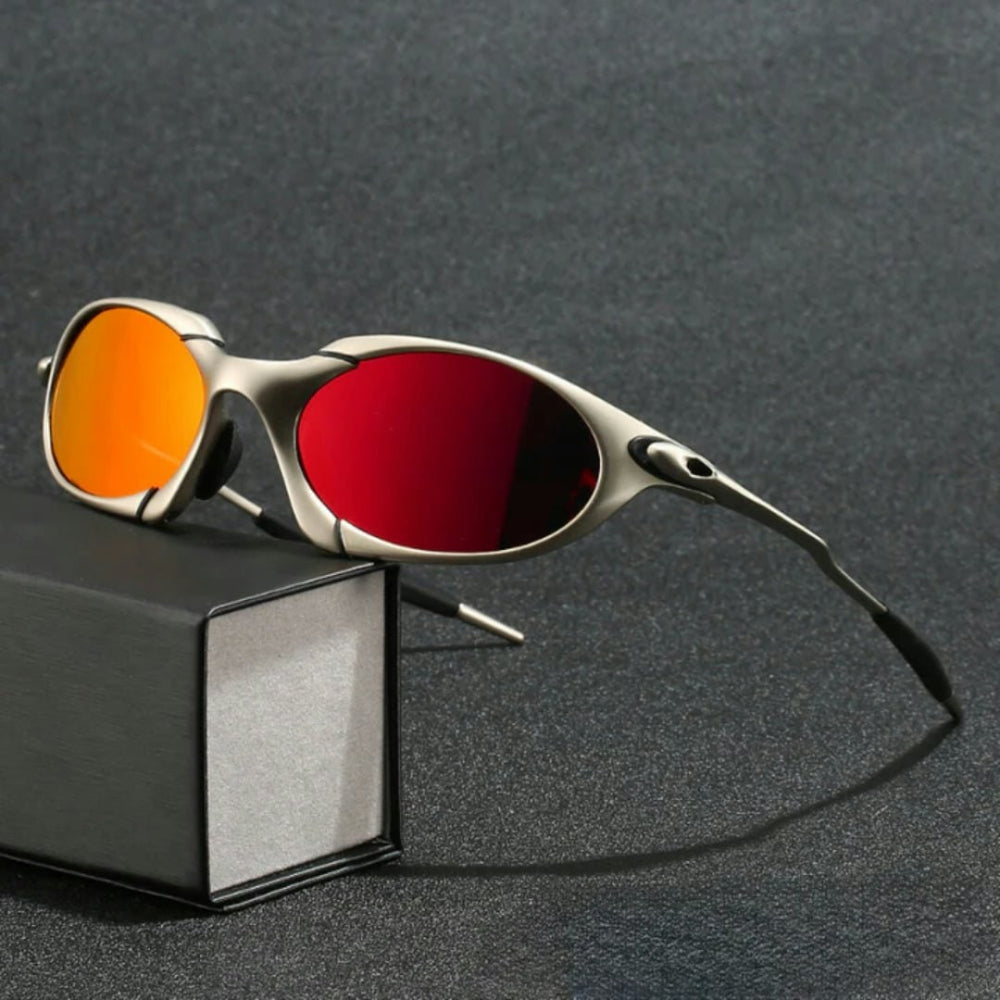 Men's Polarized Sunglasses UV Protection Aviator Metal Frame - Image 4