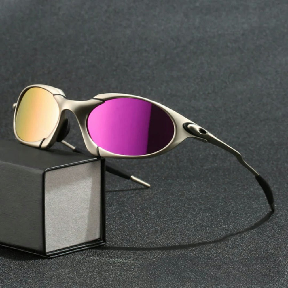 Men's Polarized Sunglasses UV Protection Aviator Metal Frame - Image 6
