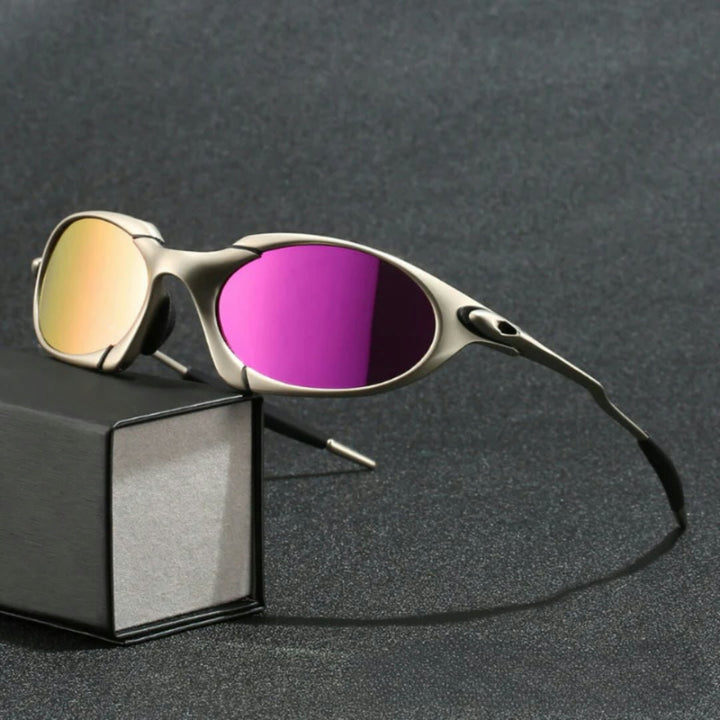 Men's Polarized Sunglasses UV Protection Aviator Metal Frame - Image 6