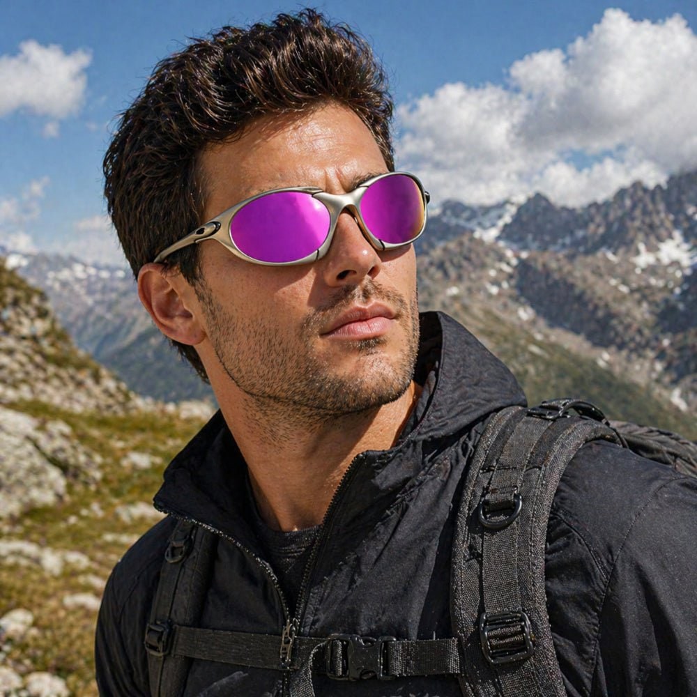 Men's Polarized Sunglasses UV Protection Aviator Metal Frame - Image 7