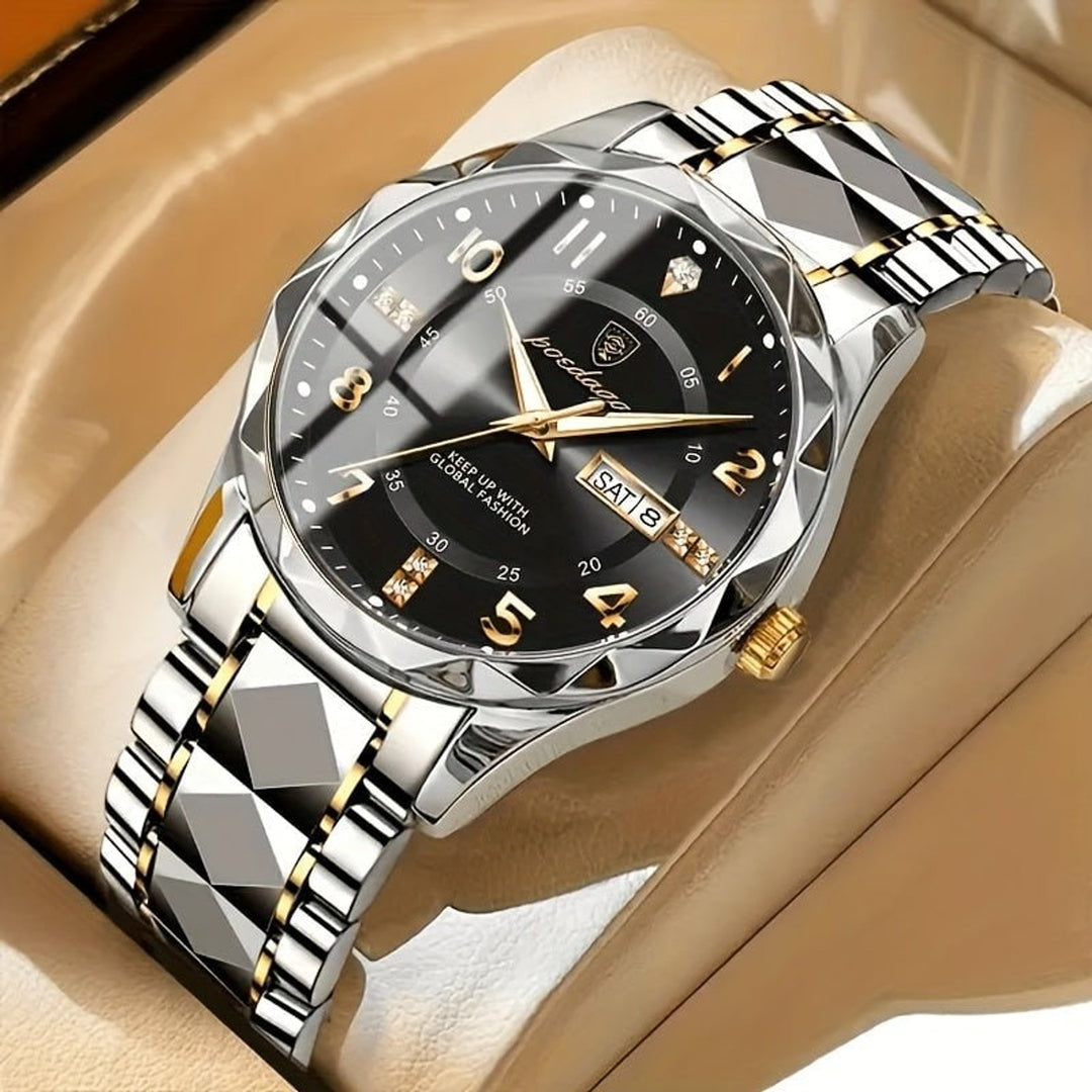 Men's Sports Watch with Secure Two-Tone and Dial - Image 3