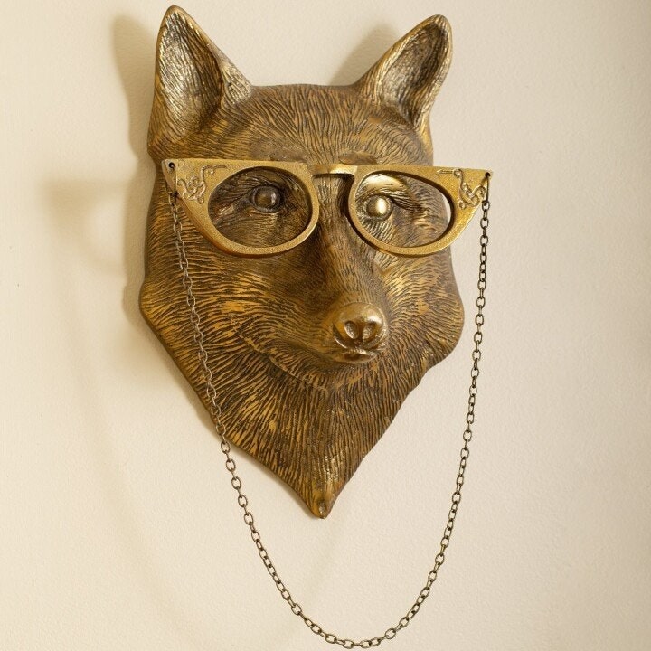 Metal Textured Wall-Mounted Decorative Animal Head Sculpture - Image 6