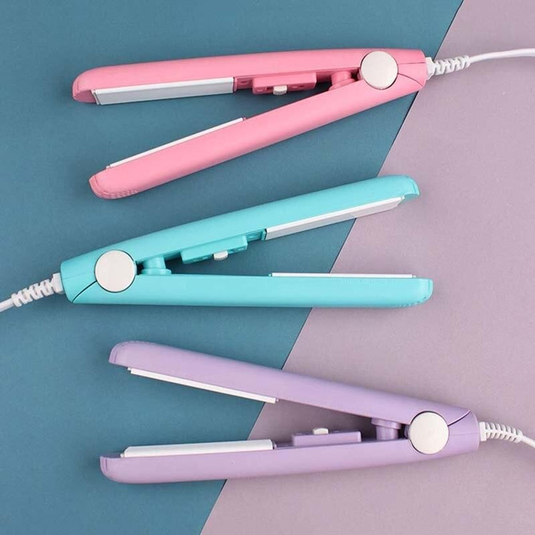 Mini Hair Straightener With Ceramic Gentle Heat 2-in-1 Styler For Straightening And Waves - Image 2