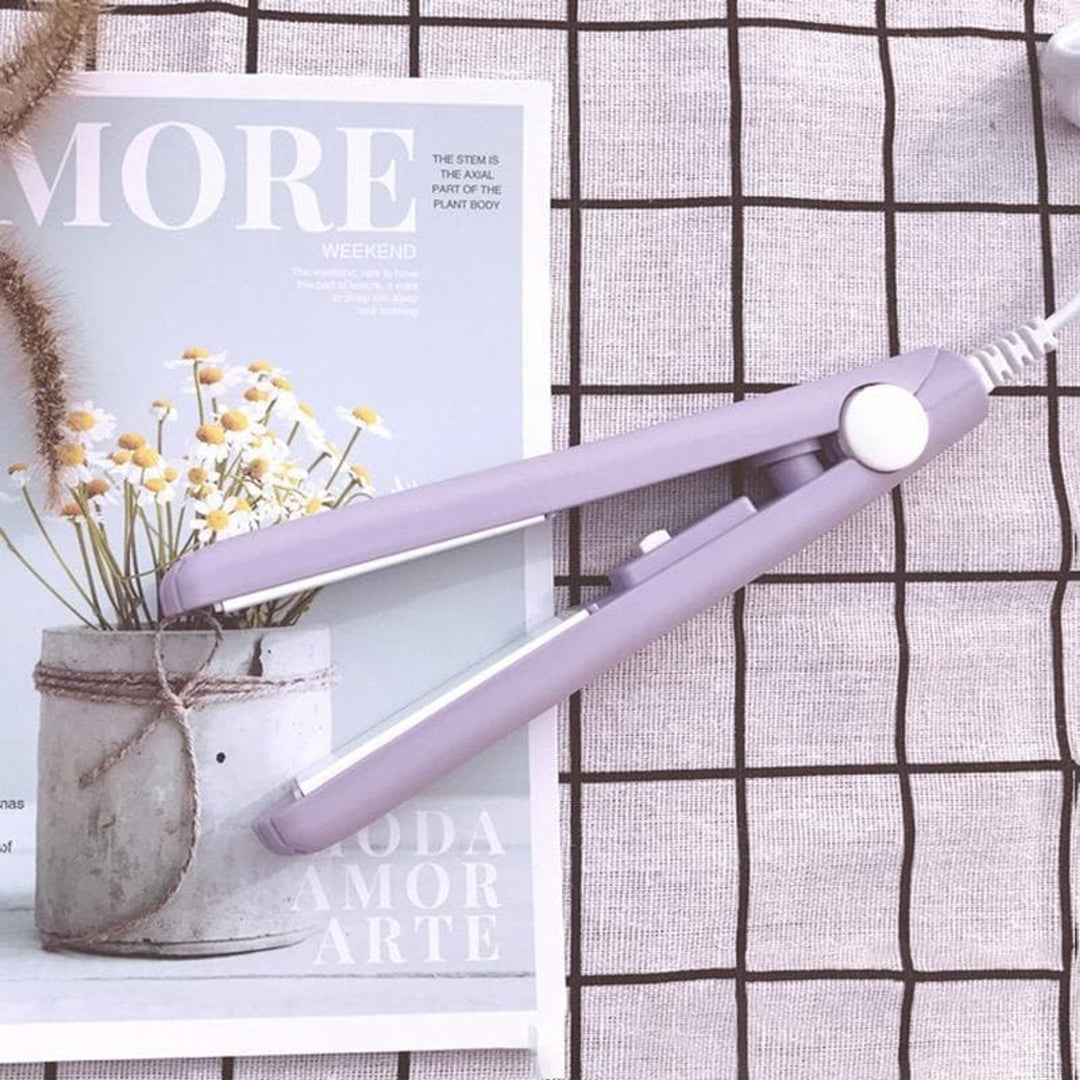 Mini Hair Straightener With Ceramic Gentle Heat 2-in-1 Styler For Straightening And Waves - Image 5