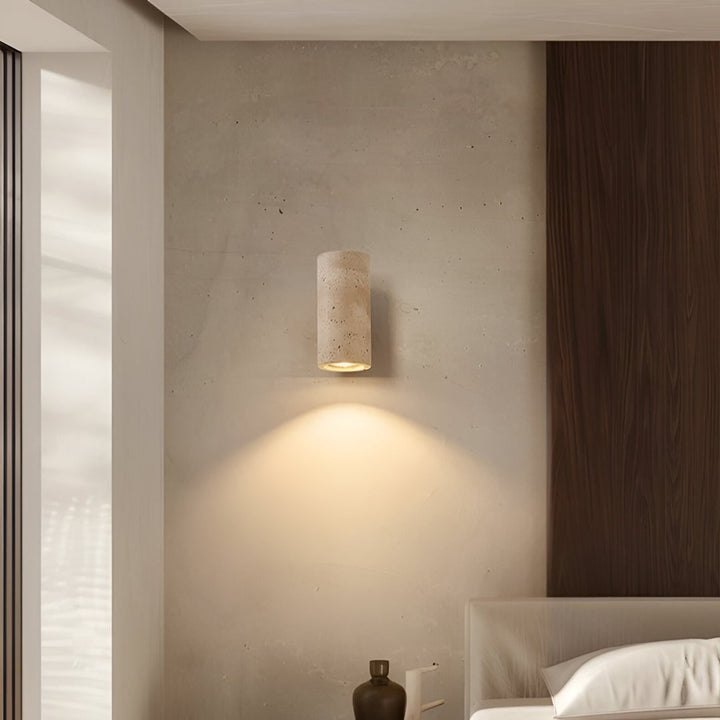 Minimalist Travertine Wall Light With LED Glow - Image 15