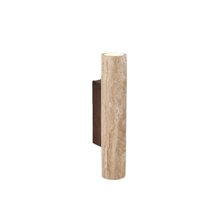 Minimalist Travertine Wall Light With LED Glow - Image 2