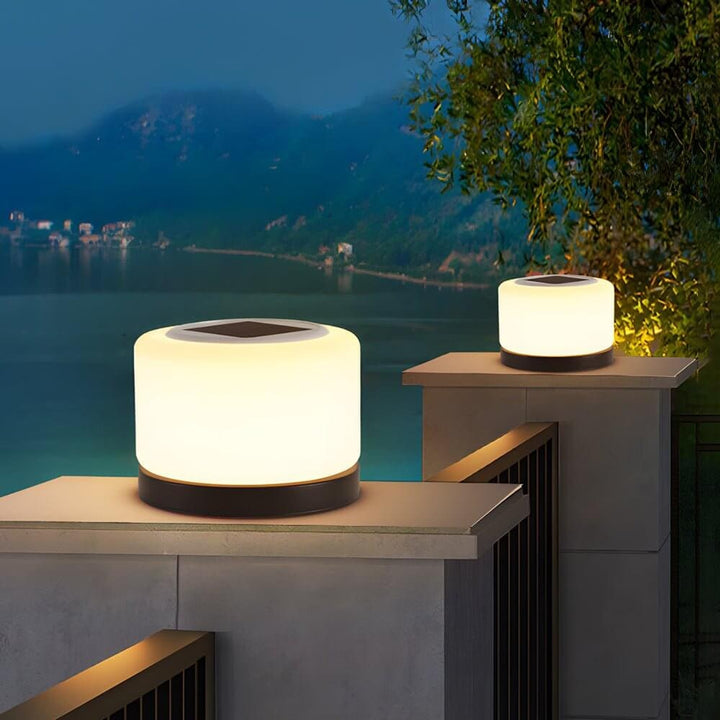 Modern Cylindrical Post Lamp With 3-Step Dimming LED - Image 9