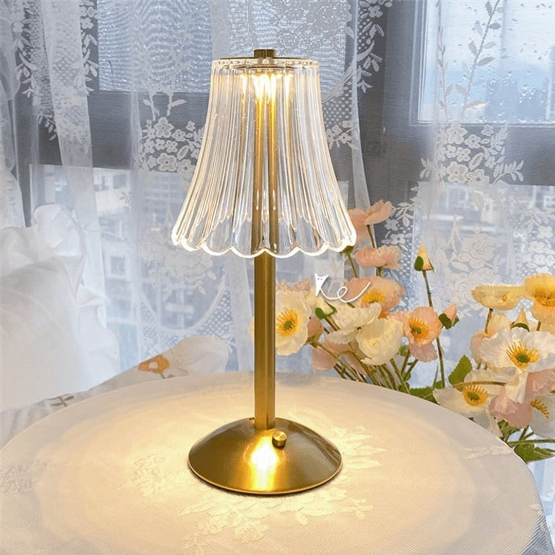 Modern Portable Crystal Table Lamp With Tri-Color Rechargeable Lighting - Image 10