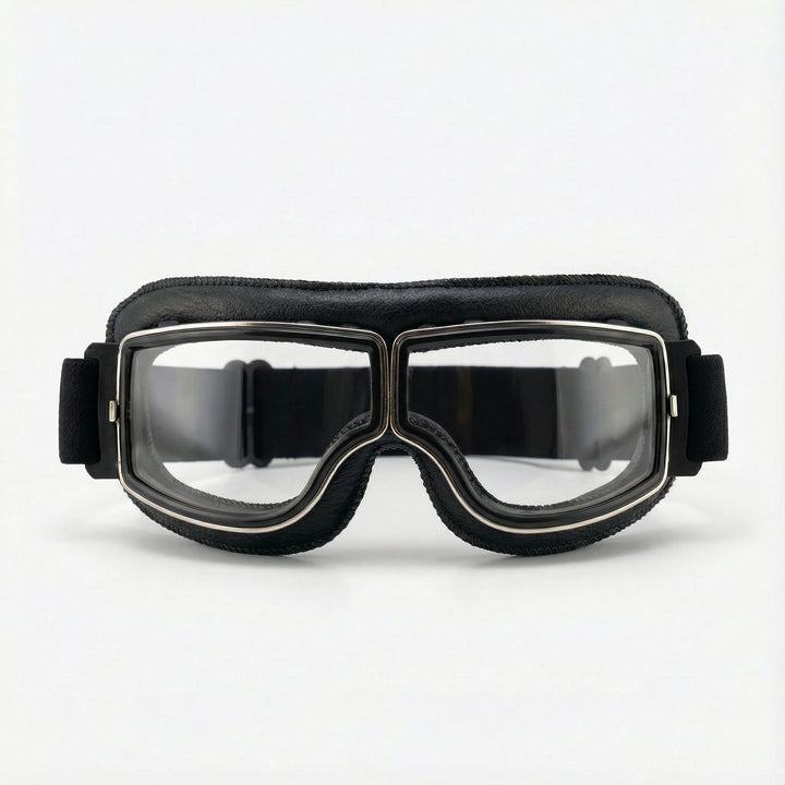 Motorcycle Goggles with Adjustable Frame and Clear Lenses - Image 3