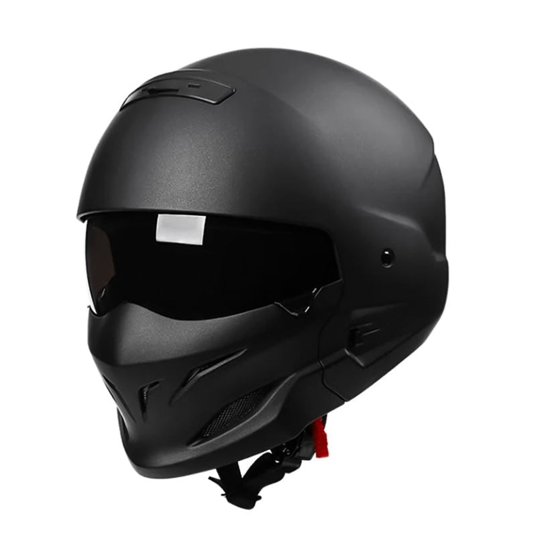 Motorcycle Helmet with Secure Full-Face Design and Visor - Image 1
